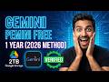 Get 12 Months Gemini Pro \u0026 2TB Storage | Step-by-Step Guide | Google Student Offer 2026