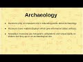 Introduction to archaeology