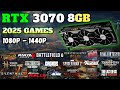 RTX 3070 in 2025 Games | 1080p - 1440p Benchmark | Amazing Value!