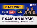 GATE 2023 CS Exam Analysis 2023 | GATE CSE 2023 | GATE CSE Paper Solution, Cut off \u0026 Answer Key