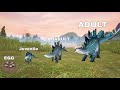 STEGOSAURUS GROWTH STAGE 🥹(THE CURSED ISLE) STEGOSAURUS EXPERIENCE 