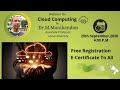Webinar on Cloud Computing