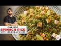 Spinach Rice with Paneer \u0026 Vegetables | Tomato Salsa Recipe | वेज पनीर पालक राइस | Chef Sanjyot Keer