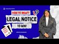 How to Draft a Legal Notice That Actually Works | Lawyer Explains Step-by-Step
