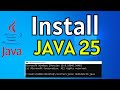 How to Install Java JDK 25 on Windows 10 | Latest Java