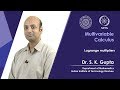 Lecture 16: Lagrange multipliers