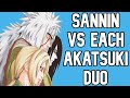 How the Sannin Would Do Against Each Akatsuki Duo