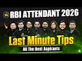 Before RBI Attendant 2026 Exam ✌️ || Last Minute Tips That Can Change Your Result 🤗 || Adda247