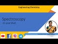 Spectroscopy | UV-Visible | IR  | Raman | Rotational | Engineering chemistry | Applied chemistry