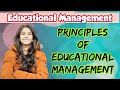 Principles of Educational Management | OSSTET/TETs/UGC NET/SETs | Inculcate Learning | By Ravina