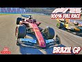 F1 25 Brazilian Grand Prix 100% Full Race 4K onboard with Charles Leclerc SF-25 - 2025 Brazil GP