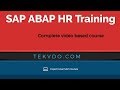 SAP ABAP HR Training - Complete video based course - HR ABAP