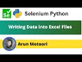 Writing data into Excel files (Selenium Python)