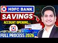 HDFC Bank Account Opening Online, How to Open HDFC Bank Account Online, Hdfc Online Account Opening