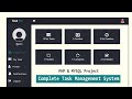 Complete Employee Task Management System using PHP and MySQL