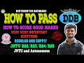 DDB - Important questions - How to pass - B.Tech 3rd year - R22/R23/R24/R25 - Jntuh