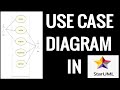 Use case diagram in Uml | Use case in Staruml tutorial | Software engineering