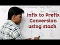 Infix to Prefix Conversion using stack ll Data structure and algorithm