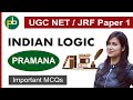 Pramana | Indian Logic | Concepts | Important Previous Years MCQs | UGC NET / JRF Paper 1