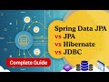 JDBC vs Hibernate vs JPA vs Spring Data JPA : Java Spring Boot Interview Q15