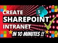 Create SharePoint Intranet Website in 10 minutes