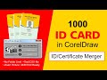 Bulk ID card in Coreldraw | ID Card Macro