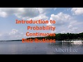 Introduction to Probability: Continuous Probability Distributions