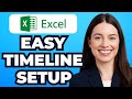 How to Create a Timeline in Excel 2025 (Easy Way)