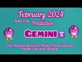 Gemini  February 2024 Prediction♊️Love Relationship Career Finance General Education♊️Hindi-Urdu