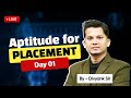 Aptitude for Placements Day 1 | TCS Wipro Infosys Capgemini Prep 2025 | 10-Day Complete Guide