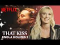 Millie Bobby Brown on Her Kissing Scene with Louis Partridge | Enola Holmes 2 | Netflix