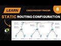 Static Routing Configuration | 3 Router 3 Switch and 6 PCs | Cisco Packet Tracer