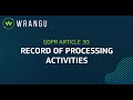 What is GDPR Article 30: Record of Processing Activities? Tash Whitaker Explains