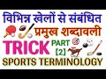 Sports Terminology, Trick Part-2/2 (Last) Trick to remember important terminology related to spor...