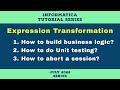 How to build business logic using Expression Transformation in Informatica | Informatica tutorial