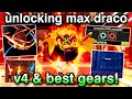 Unlocking EVERY Draco Race V4 Gear + Best Gears \u0026 FULL SHOWCASE! (Blox Fruits)