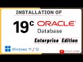 How to INSTALL Oracle 19c on Windows 10/11 | Download and Install Oracle 19c Enterprise Edition