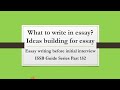 what to write in essay of initial interview|PMA Long Course 149|ideas|topics solved examples #issb
