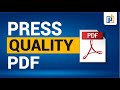 All About Press Quality Pdf from InDesign | Press Quality Pdf from InDesign | Prepress Tutorial Tips