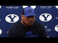 BYU Football Media Availability - Kalani Sitake LSU