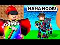 Trolling YouTuber with REAL ADMIN in Escape Tsunami for Brainrots!