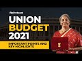 केंद्रीय बजट 2021 | बजट के महत्वपूर्ण बिंदु और मुख्य विशेषताएं | ओलिवबोर्ड | एसबीआई पीओ | आईबीपीए...