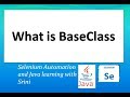 #Selenium#BaseClass#WebDriver#AutomationFramework What is a Base Class in Selenium WebDriver