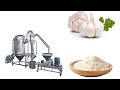 BSP-350 test run 100~200mesh dry garlic powder grinder machine--- info@brightsail-asia.com