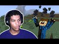 Minecraft but its raining anvils..