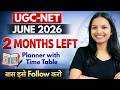 UGC-NET June 2026 | 2 Months Planner📝 \u0026 Time Table 📌 #ugcnet #paper1