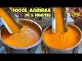 1000L Aamras in 5 minutes😱😱 आम को बिना छीले ही बना दिया Mango Shake😳😳 Indian Street Food