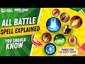 All Battle Spells Explained | Complete Guide 2025