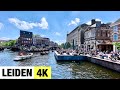 LEIDEN, NETHERLANDS 🇳🇱 [4K Ultra HD] City Centre Walking Tour