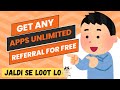 How to get free referral of any app |how to get telegram bot referral for free | free referral trick